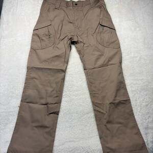 Tactical Pants Khaki Tan Outdoor Hiking Military RipStop Cargo Pants Men’s XXL